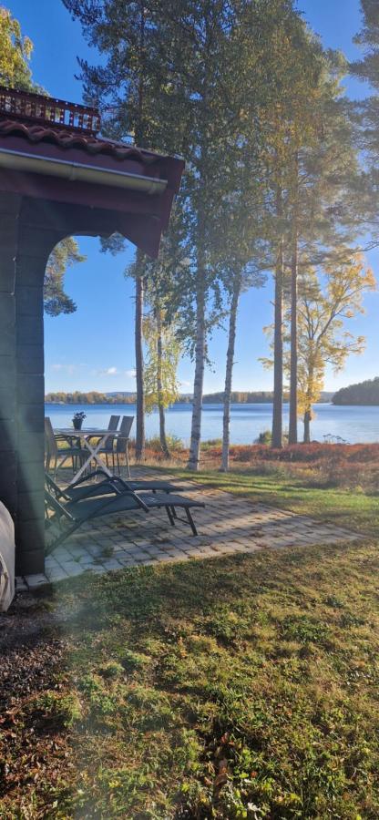 Lakeside Log Cabin Fraemby Udde Falun Eksteriør bilde